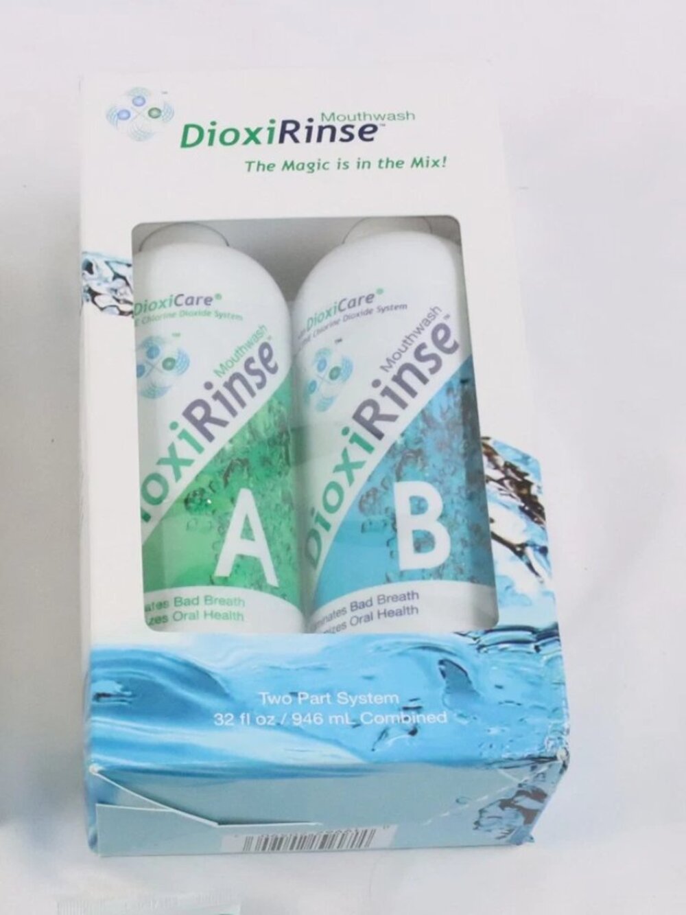 DioxiRinse Active Chlorine Dioxide Mouthwash 32oz Box Set